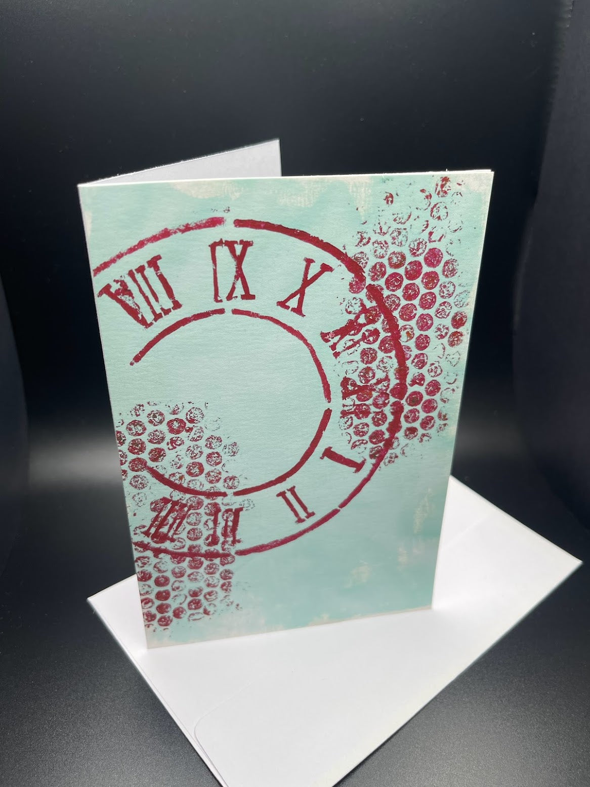 Gelli 4x6 Greeting Card, hand crafted blank card