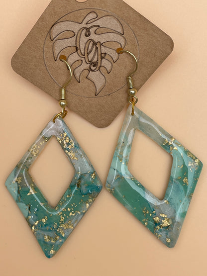 Marquis Turquois Faux Stone Earrings
