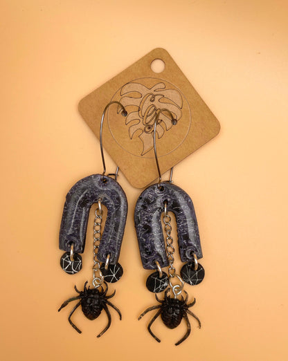 Dangle Spider Earrings