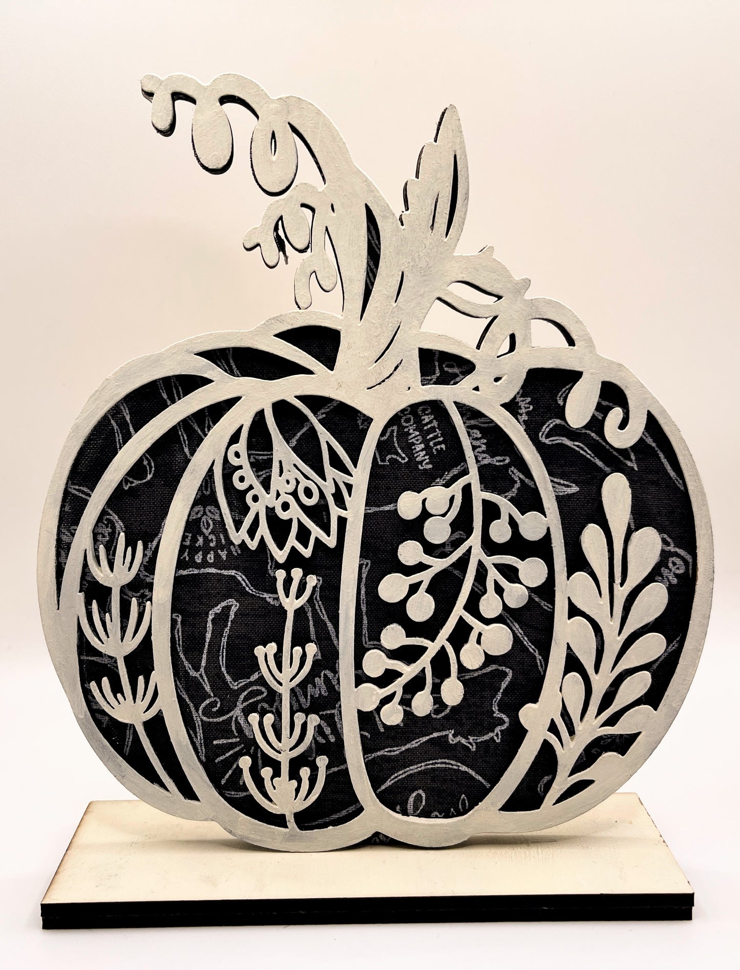 Wood and Fabric Pumpkins