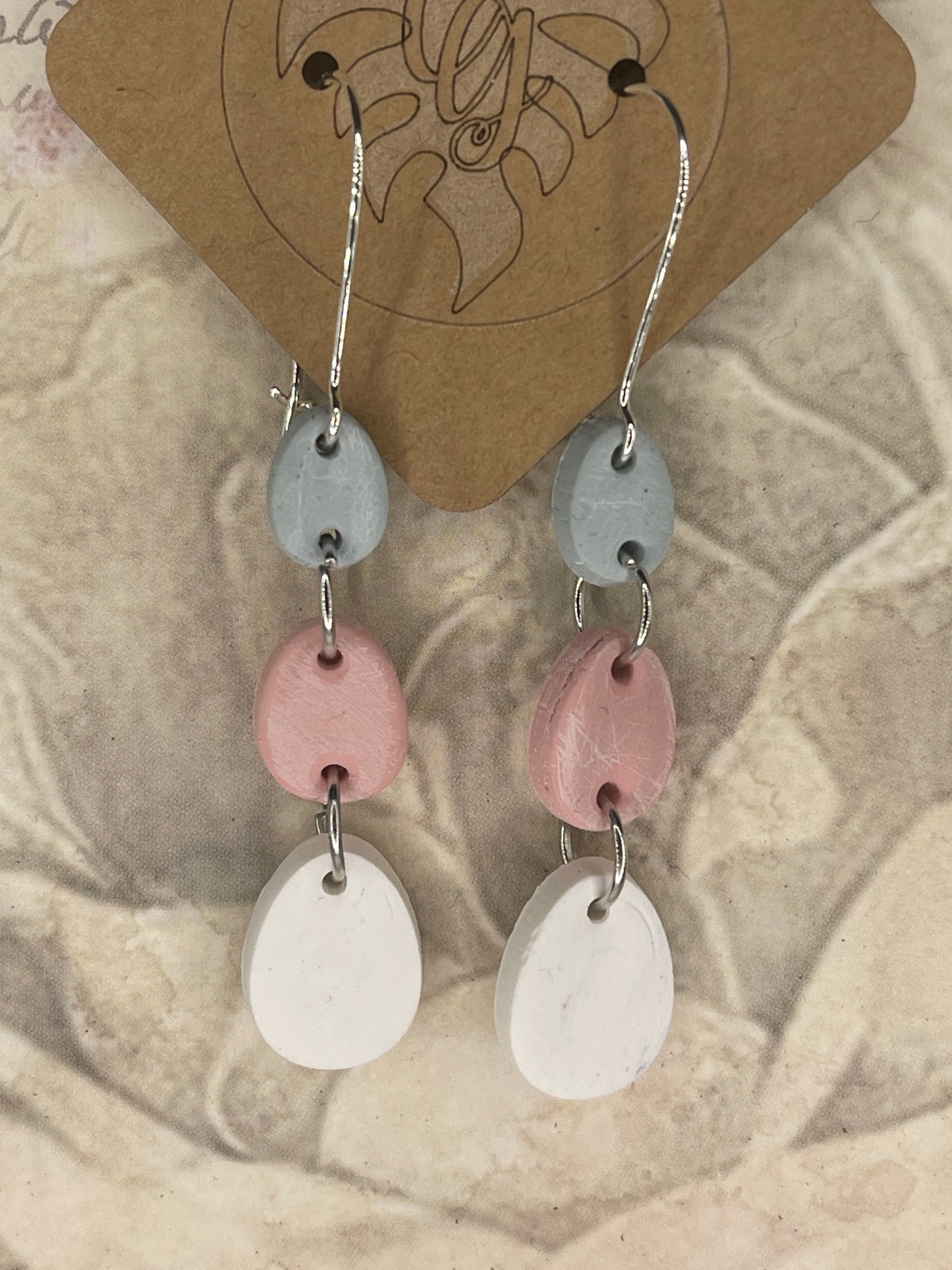Egg Drop Polymer Clay Earrings