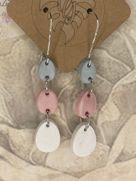 Egg Drop Polymer Clay Earrings