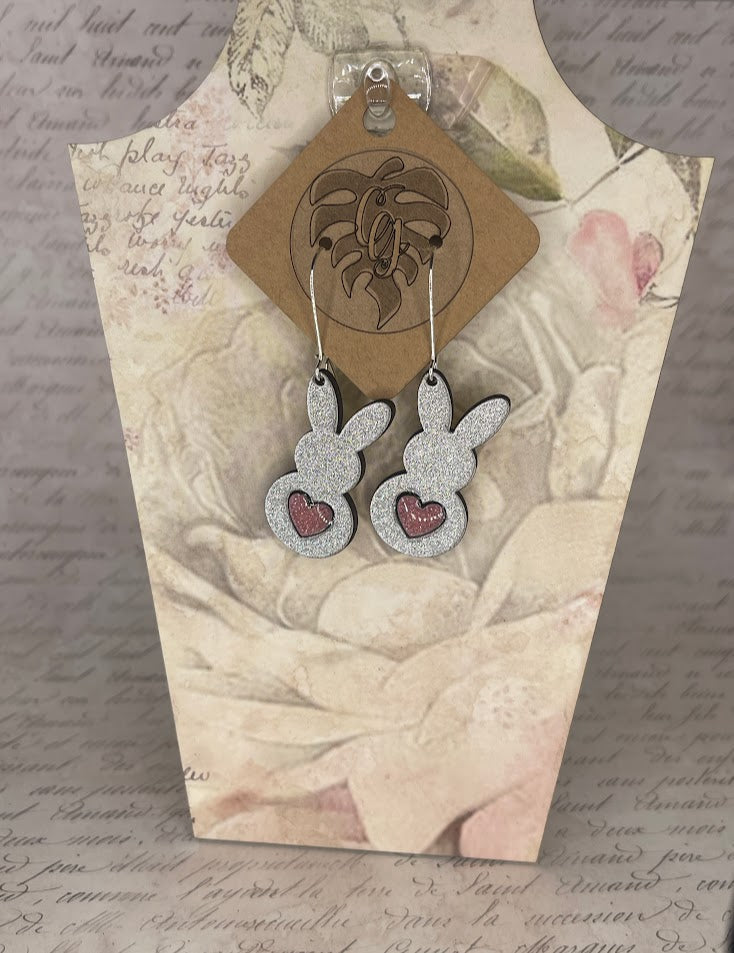 Bunny Heart Earrings