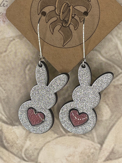Bunny Heart Earrings
