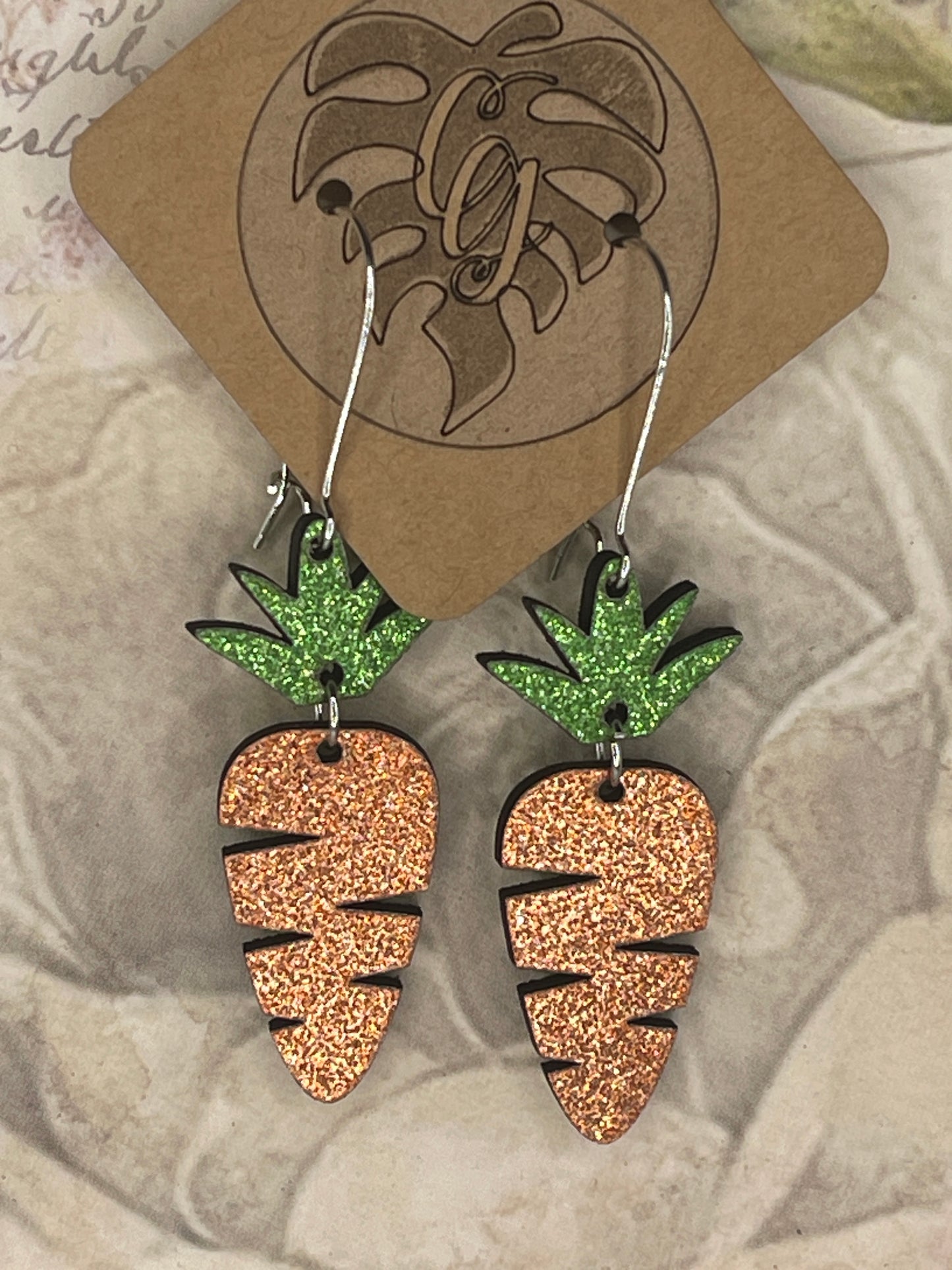 Carrot Drop Earrings