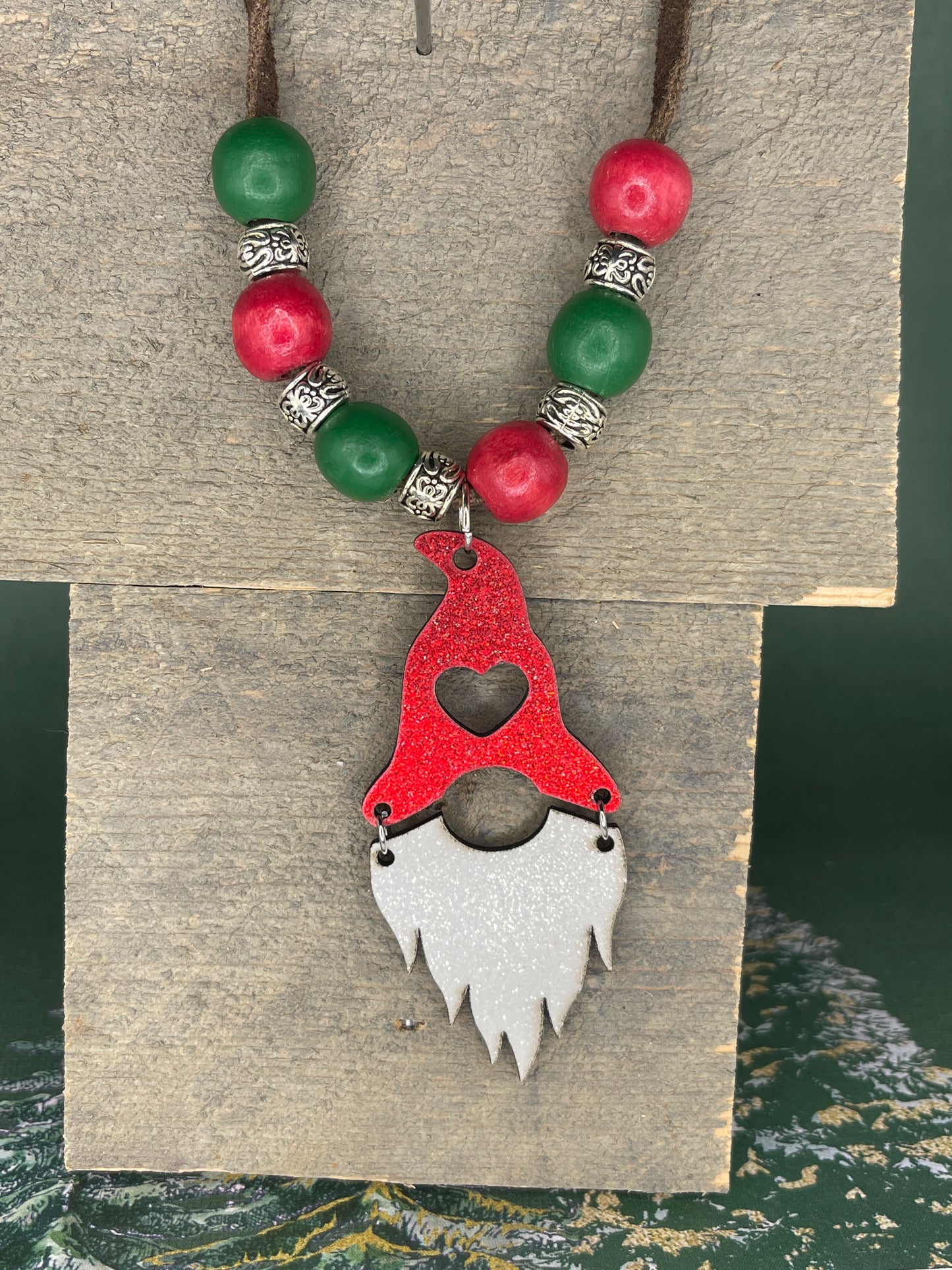 Whimsical Wooden Christmas Necklaces | Playful Festive Pendants