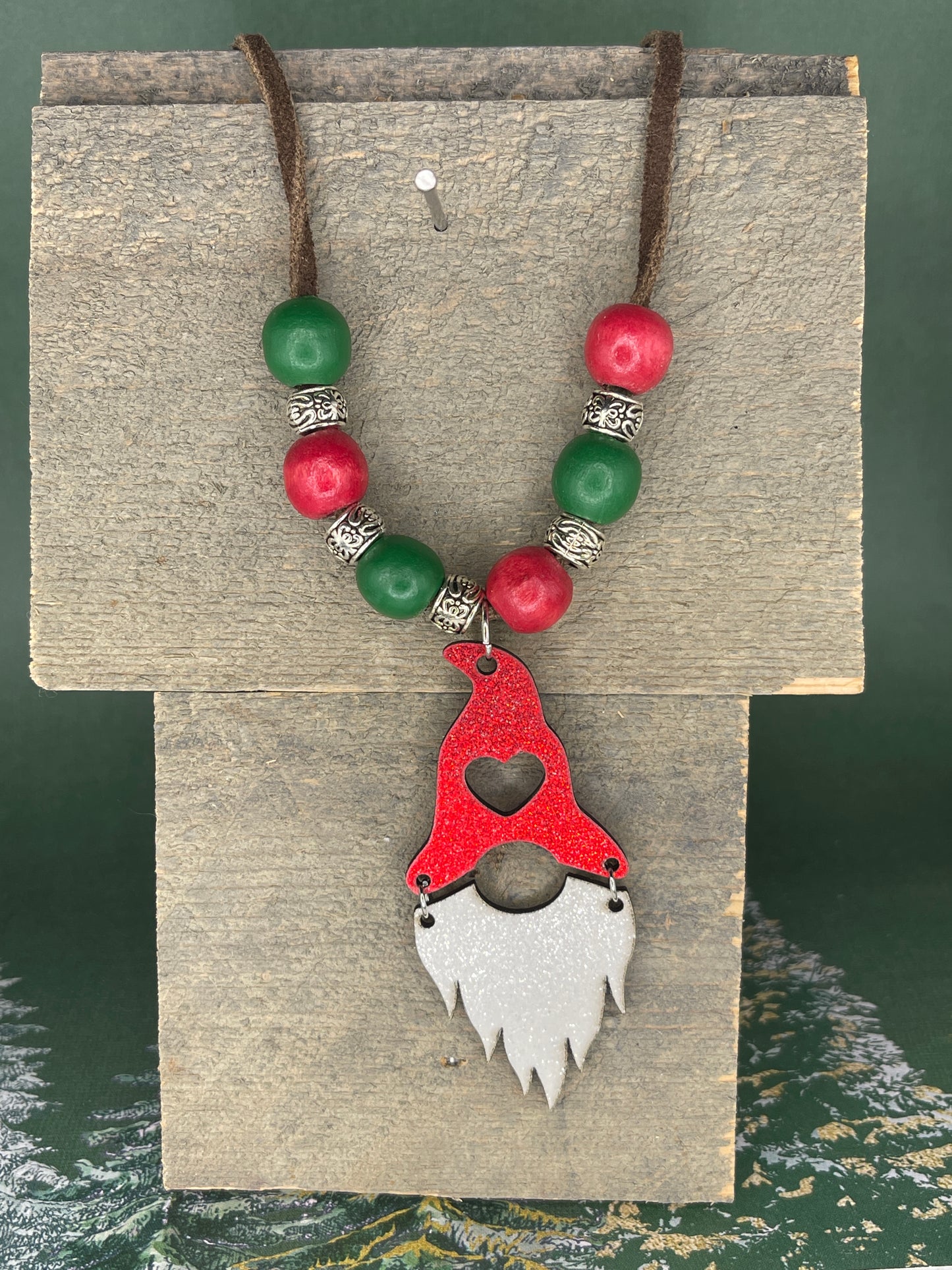 Whimsical Wooden Christmas Necklaces | Playful Festive Pendants