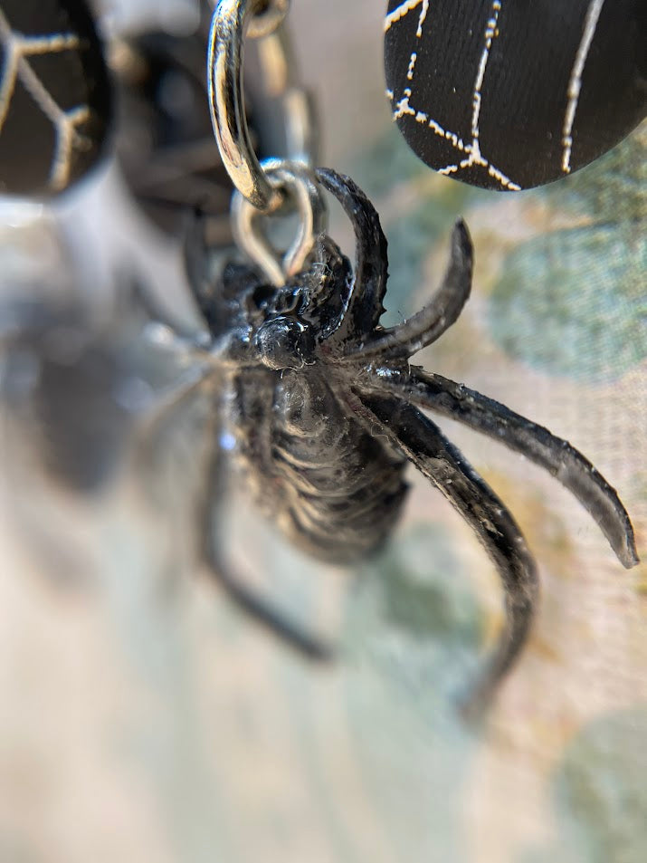 Dangle Spider Earrings