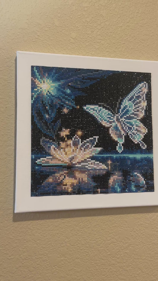 Dark Butterfly Diamond Art